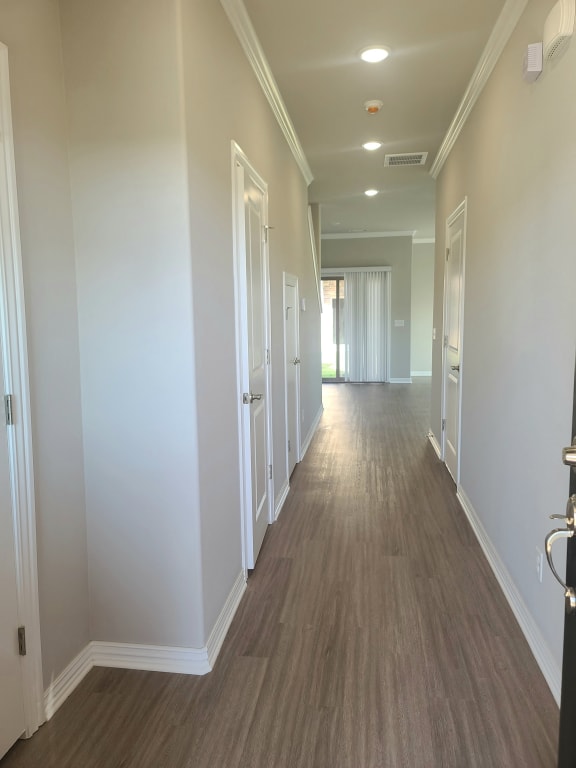 B4 Entry with coat closet and laminate wood flooring