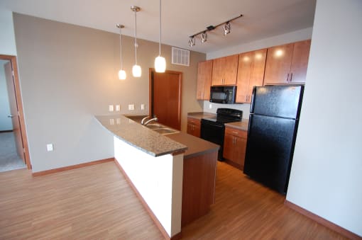 Fully Equipped Kitchen at The Ideal, Madison, 53715