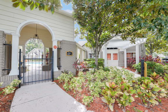 Green landscaping  at Palm Crossing, Florida, 34787