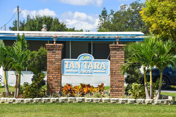 Community Sign at Tan Tara