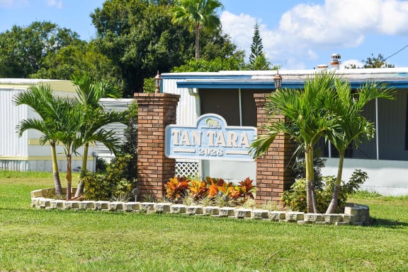Community Sign at Tan Tara