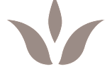A graphic of three grey leaves.