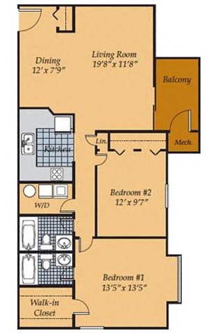 Floor Plan  2br_2_traditional_2_FloorPlan