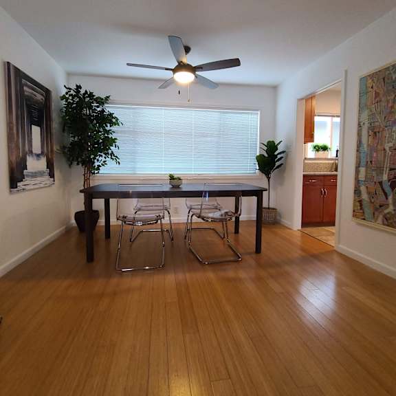Furnished dining room