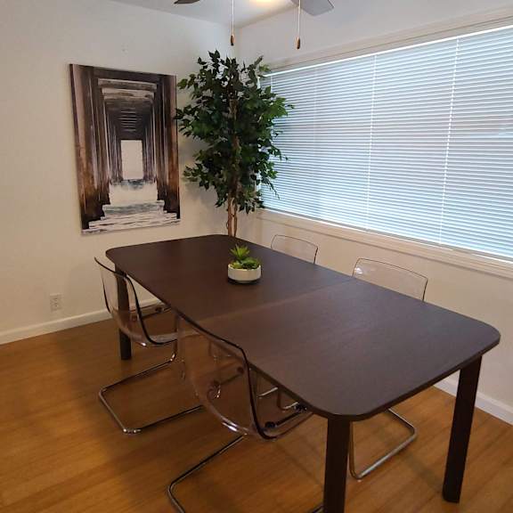 Furnished dining room