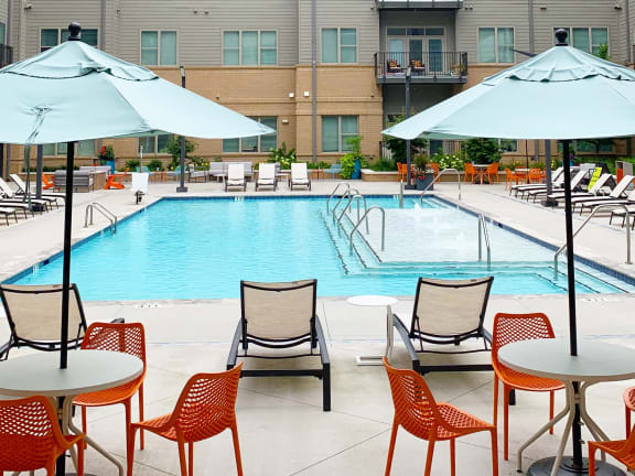 Swimming Pool at Link Apartments Innovation Quarter, Winston Salem