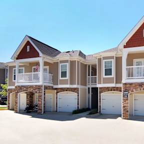 Exterior view with attached Garages