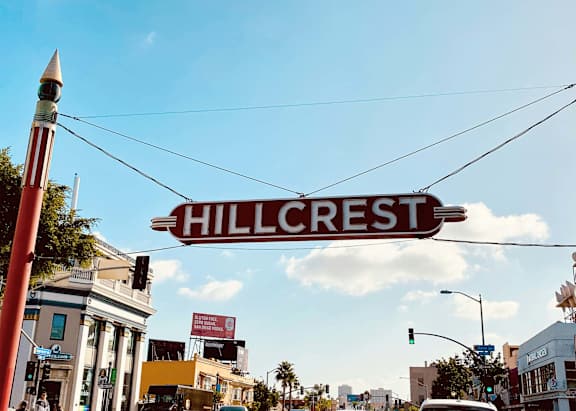 Hillcrest neighborhood sign