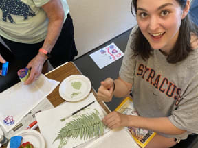 Residents at The Canyons in Portland, Oregon Smiling while Creating Art