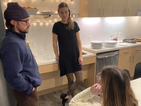 Residents at The Canyons in Portland, Oregon Talking with Each Other