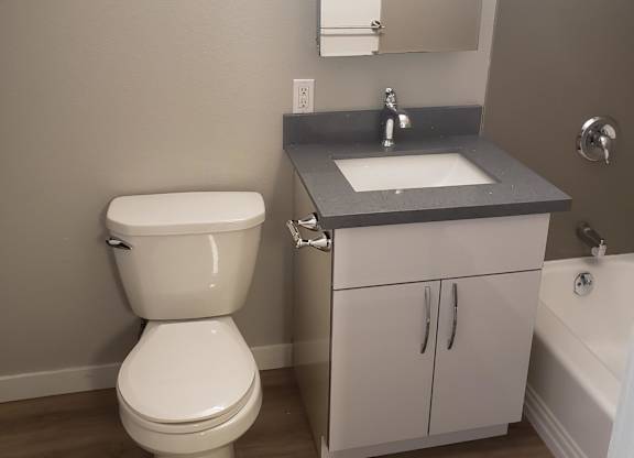 a small bathroom with a sink and a toilet