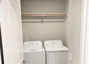 Thumbnail 25 of 60 - B2 (2-car) Laundry with side by side washer and dryer