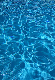 A close up view of the ripples in a swimming pool.