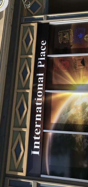 a building with a banner on the side of it