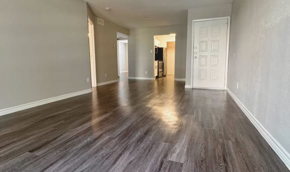 a living room with a couch and a table