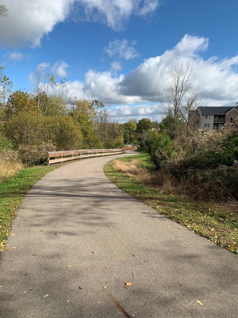 Bike Path through a park at Deerfield Crossing Apartments, Lebanon, Ohio