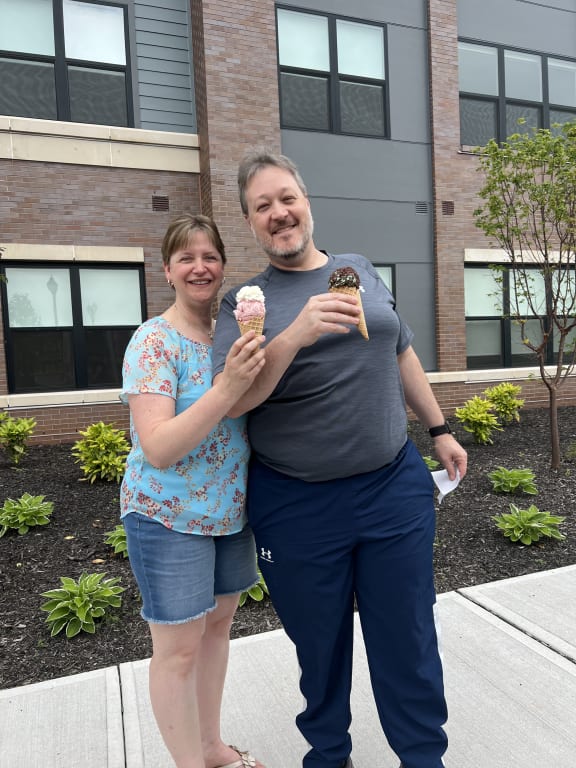 couple enjoying at Station Bay, South Amboy, NJ, 08879