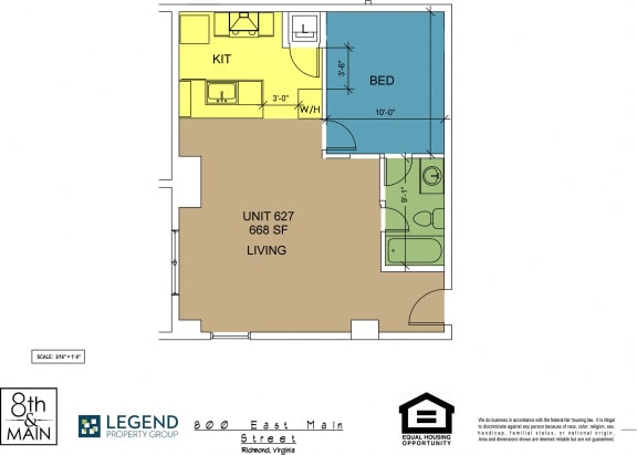 Floor Plan  8th and Main 627