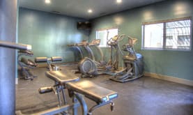 Fitness Center with Free Weight, at Lakeview Park, 510 Surfside Drive, Lincoln, NE 68528