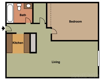 Silver Bell Apartments floorplan, Eagan, Minnesota
