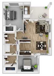 Floor Plan 2 Bedroom