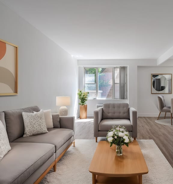 Living Room at 161 St. George, Toronto, M5R 2M3