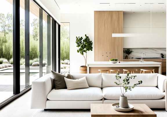 a living room with a white couch and a coffee table at Anthem at Square 10 in New Haven, CT 06511