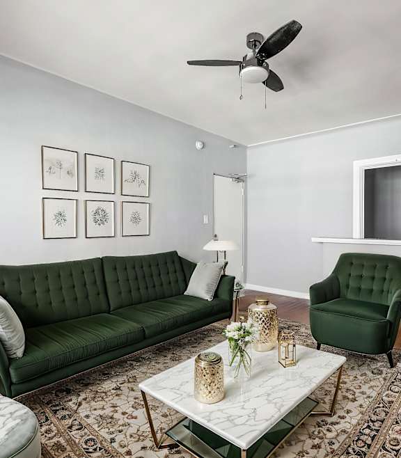 LA cityscape at Normandie Summit Apartments, Los Angeles, CA, 90004