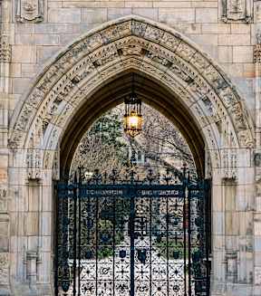 Harkness Gate to the Memorial Quadrangle at Yale University at Twenty Fair Apartments, New Haven, CT, 06511