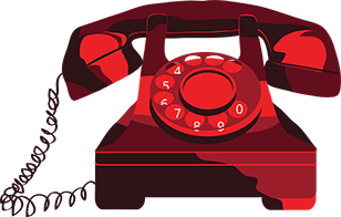 Red Vintage Phone 1