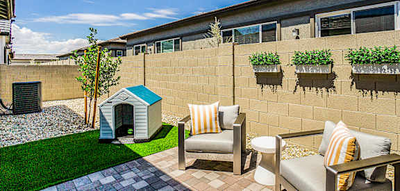 Pet-Friendly Private Backyard at Avilla Western Garden, Phoenix, AZ 85307
