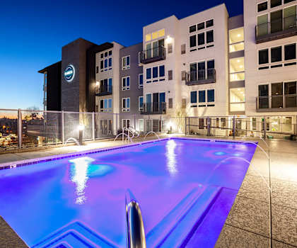 Circa Central Avenue Pool View a at Circa Central Avenue, Arizonat Sunset