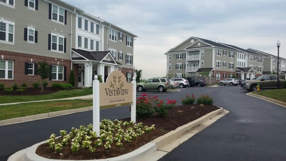 entrance to VistaView apartments in Frederick, MD at VistaView, Frederick, MD, 21702