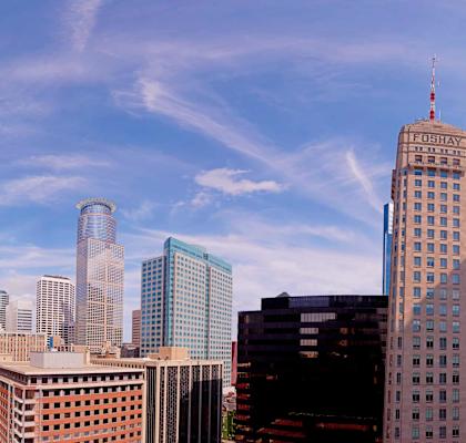 Skyline of a city at daytime