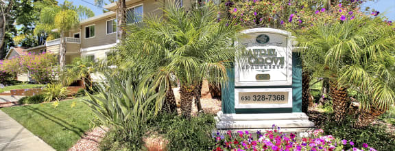 Classic Property Signage Designs at Laurel Grove Apartments, Menlo Park, California