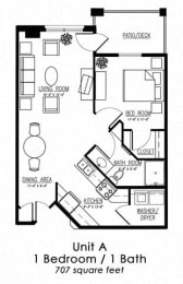  Floor Plan One Bedroom