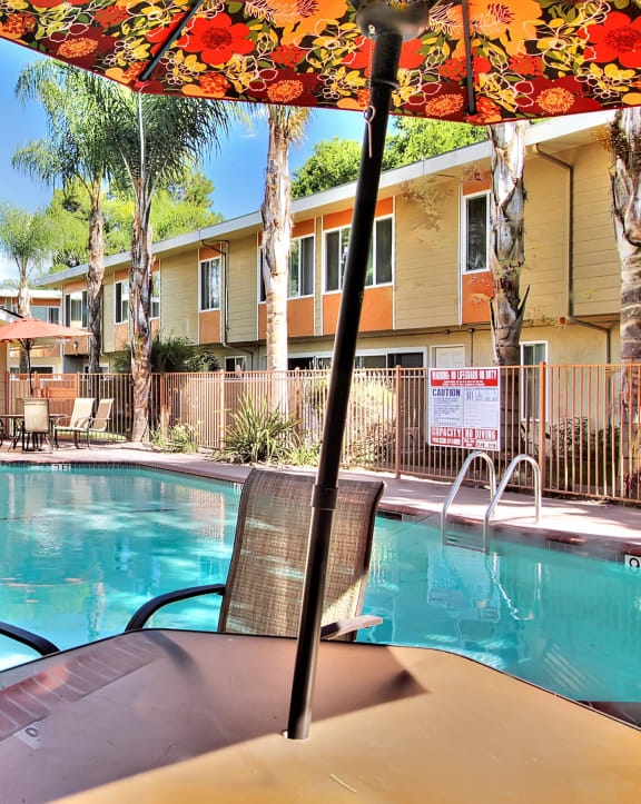 Poolside Dining Table at Latham Court, California, 94040