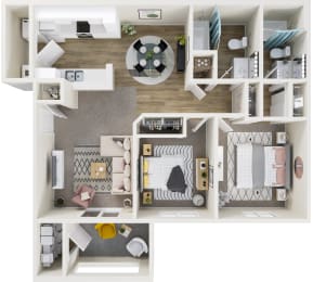 Two Bedroom 2 Bath
