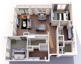B2 Floor Plan at Presidium Revelstoke, Texas, 76131