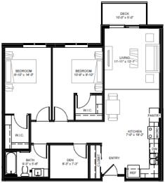 East Side Apartments Floorplan, St. Paul, Minnesota