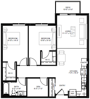 East Side Apartments Floorplan, St. Paul, Minnesota