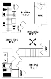  Floor Plan The Princeton - Garden/Loft