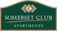 the logo for the somerset club apartments