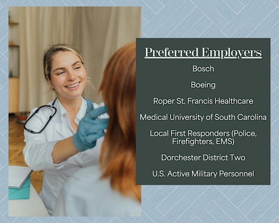 A healthcare professional is examining a patient.