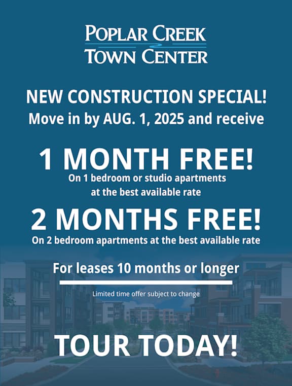 Social Lounge at Poplar Creek Apartments, Brookfield