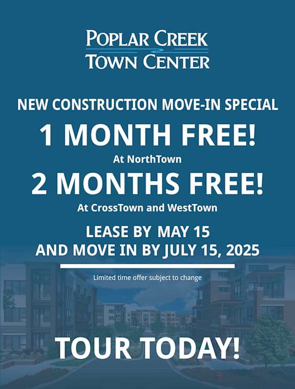 Social Lounge at Poplar Creek Apartments, Brookfield