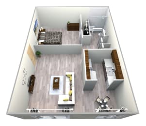  Floor Plan LARGE 1 BED 1 BATH