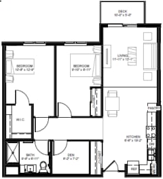 East Side Apartments Floorplan, St. Paul, Minnesota