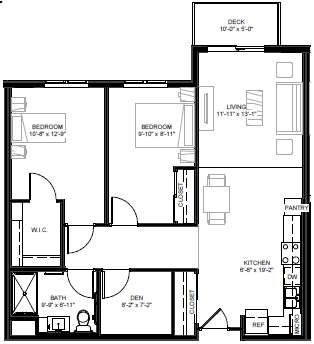 East Side Apartments Floorplan, St. Paul, Minnesota