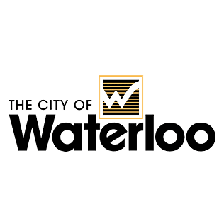 the logo for the city of waterloo